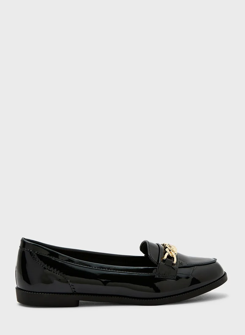 NEW LOOK Koyo Wide Fit Chain On Top Loafer