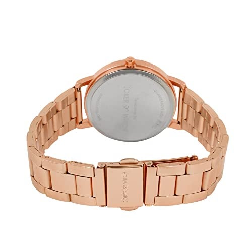 Joker & Witch Amsterdam Taupe Dial 16mm Rosegold Stainless Steel Watch for Women - Image 4