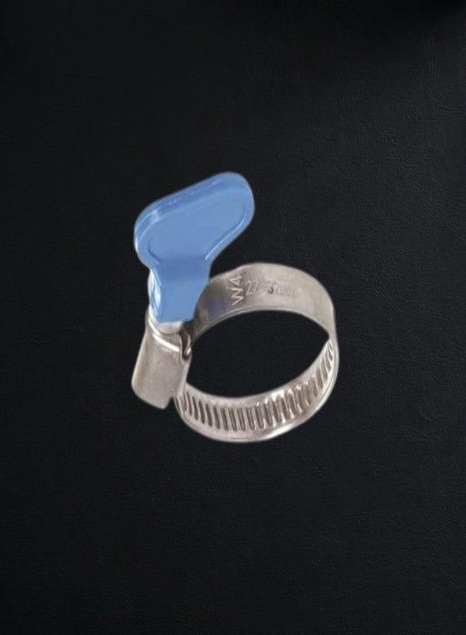 NEW WARE® Adjustable Stainless Steel Hose Clamp 1/2 Inch | Heavy-Duty Pipe Clamp with Key | Rust-Proof Fastening for Plumbing, Automotive & Mechanical Use | Pack of 4 - Image 3