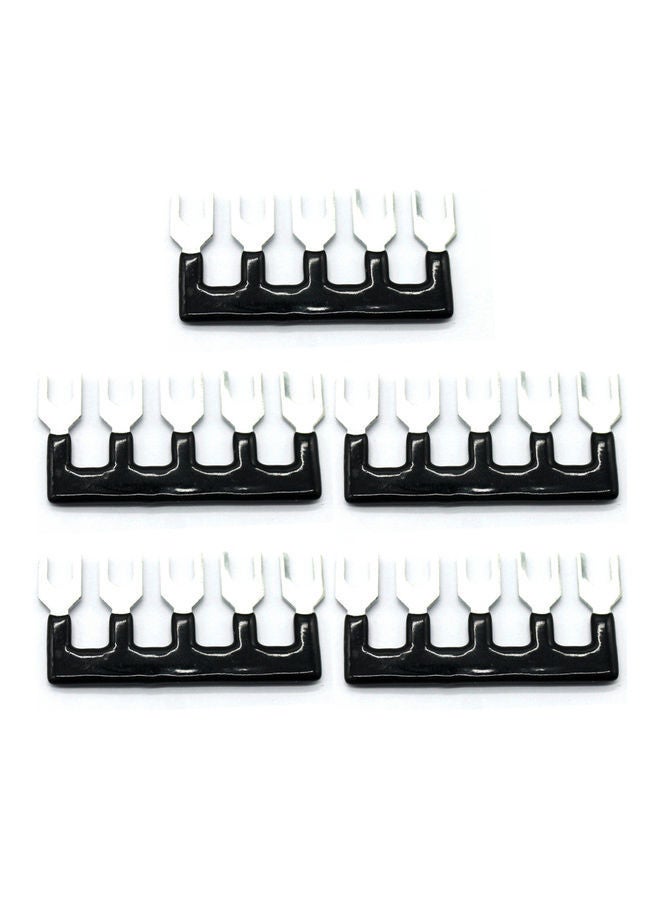 نيبمينينت مجموعة شرائط طرفية بمسامير مزدوجة 600 فولت 15 أمبير مع غطاء مكونة من 10 قطع - Image 3