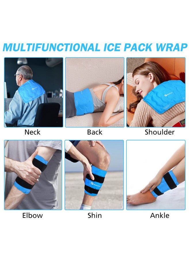 RelaxCoo XXL Knee Ice Pack Wrap Around Entire Knee After Surgery, Gel Ice Pack for Knee Injuries Reusable, Large Cold Pack for Pain Relief, Swelling - Image 4
