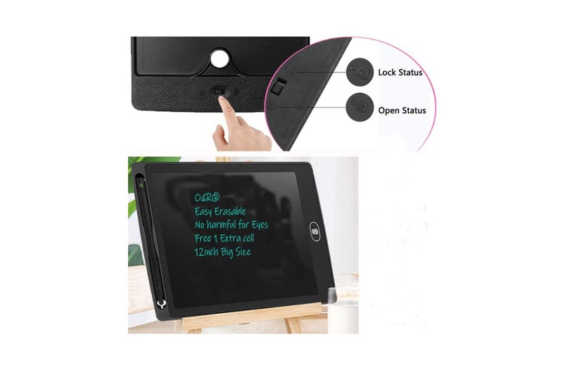 OR لوحة كتابة LCD بحجم 16 بوصة من O&R، لوحة رسم رقمية مع قلم، دفتر ملاحظات ذكي للأطفال والبالغين، أزرق - Image 4