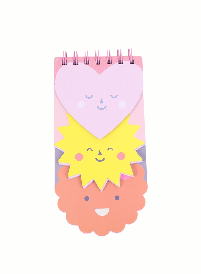 Midi Spiral Notebook with Hearts & Fun Shapes - Image 3