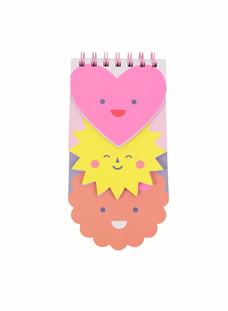 Midi Spiral Notebook with Hearts & Fun Shapes - Image 2