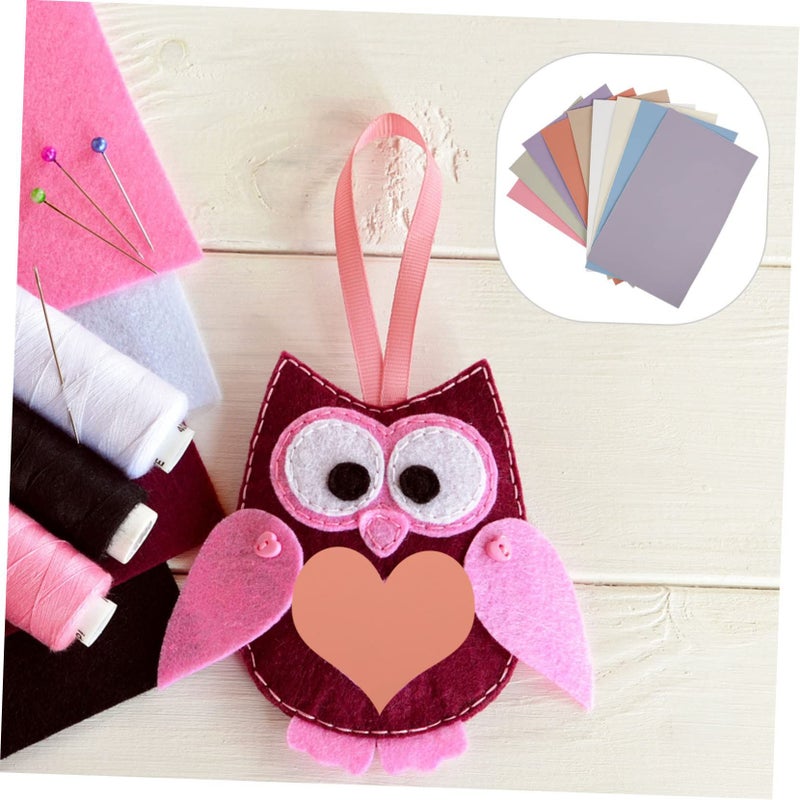 Colorful PU Leather Craft Kit For Keychains Accessories And Embellishments 9 Sheets - Image 5