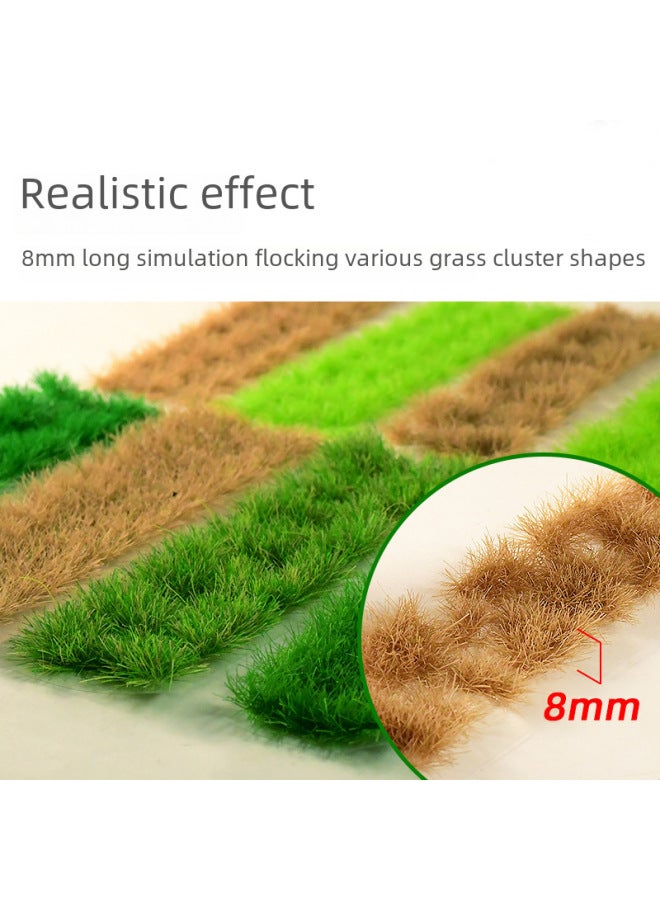Mini Grass Cluster Grass Model Grass Cluster Micro Landscape Ornaments Static Building Sand Table Material Diy Handmade-Color:Large Plant Grass Cluster Dotted Dark Green  - Image 3