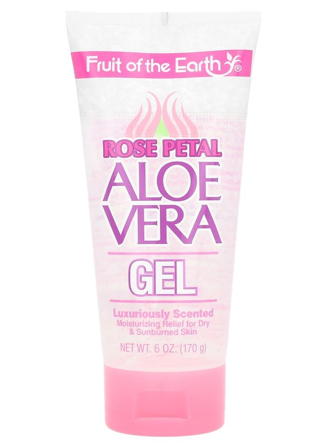Fruit of the earth - Aloe Vera Gel Rose Petal 6 oz (170 g) - Image 1