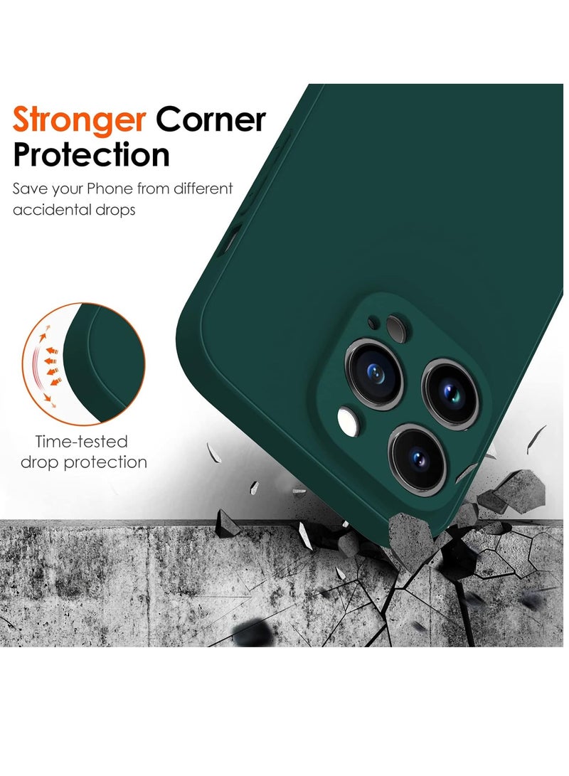 ELTRAZONE [3 in 1 Camera Cover Case for iPhone 14 Pro 6.1" (Not For 14 Pro Max 6.7") [Long Lasting Clarity] [Military Grade Shockproof], 1 Hard Back Phone Case + 2 Glass Screen Protector - Clear - Image 3