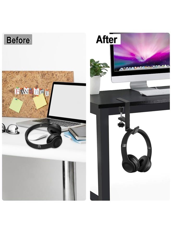 COBEE Purse Hook for Table, Purse Hanger for Desk, Clamp-On Under Desk Backpack Hanger, Women's Bag Hook for Handbag and Purse Holder(Black Single Hook) - Image 4