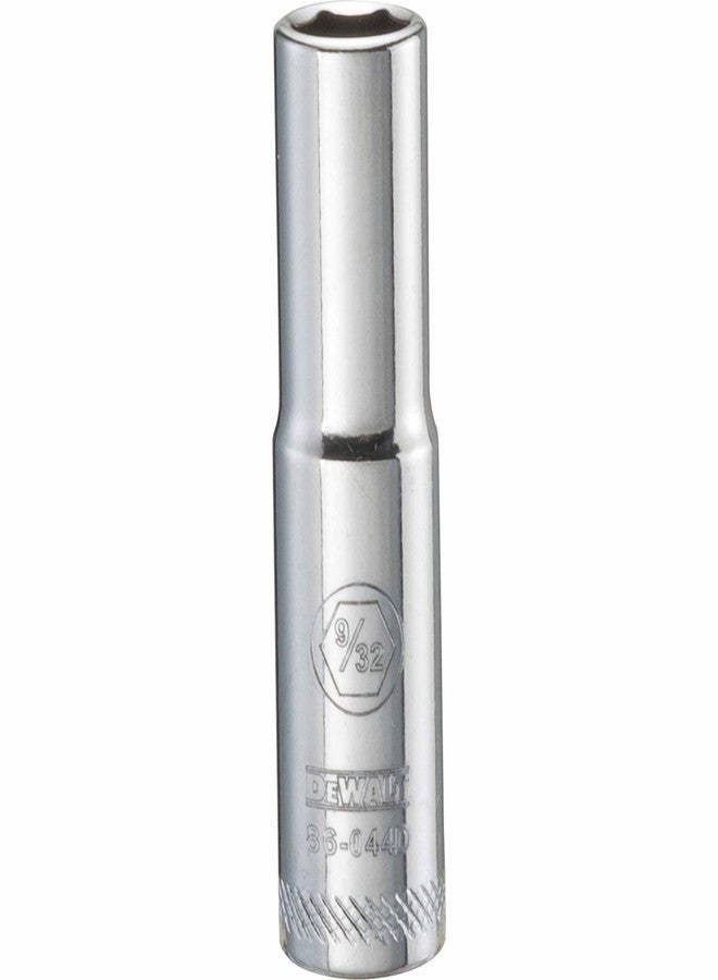 مقبس عميق 6 نقاط من DEWALT DWMT86044OSP بقطر 1/4 بوصة وقياس 9/32 بوصة SAE