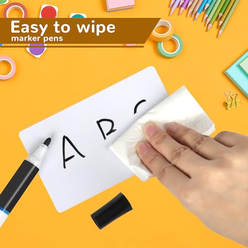 Nitelemn 120 Pcs Dry Erase Index Cards Notecards Blank Reusable Flash Cards Sheets Game Cards Study Business Note Cards for School Office Housework Taking To Do List(Rainbow, 3 x 5 Inch) - Image 5
