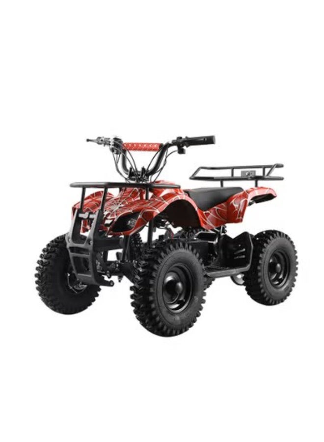 500W 4X4 Kids Dune Buggy Electric ATV with Reverse Gear, Dual Speed Modes, LED Lights, Front & Rear Suspension, Disc Brakes, 36V Battery, Off-Road Four Wheel Mountain Bike for Sand, Desert & Outdoor Adventure Ride up to 22KM/H, Heavy Duty Iron Frame, Max Load 100KG, Red Spider JL025-01