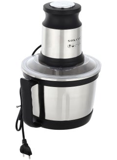 sokany Sokany Chopper, 800 Watts, 3 Liters Capacity, SK-7027- Silver  - Image 2
