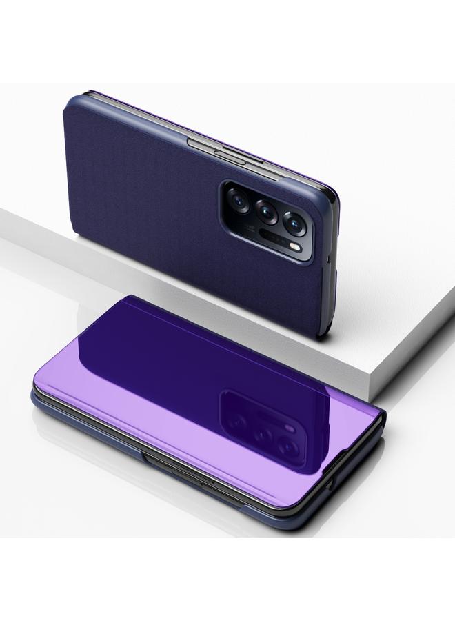 اس-توب جراب هاتف OPPO Find N من الجلد المطلي بالمرآة القابل للطي مع حامل - Image 2