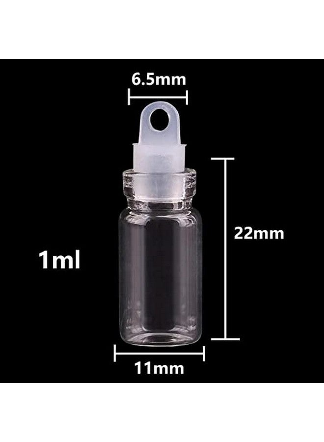 Perfect Pricee زجاجة أمنيات صغيرة رائعة 12 قطعة زجاجية شفافة فارغة مع سدادة من الفلين 1 مل حاويات صغيرة (2 سم) - 12 قطعة - Image 3