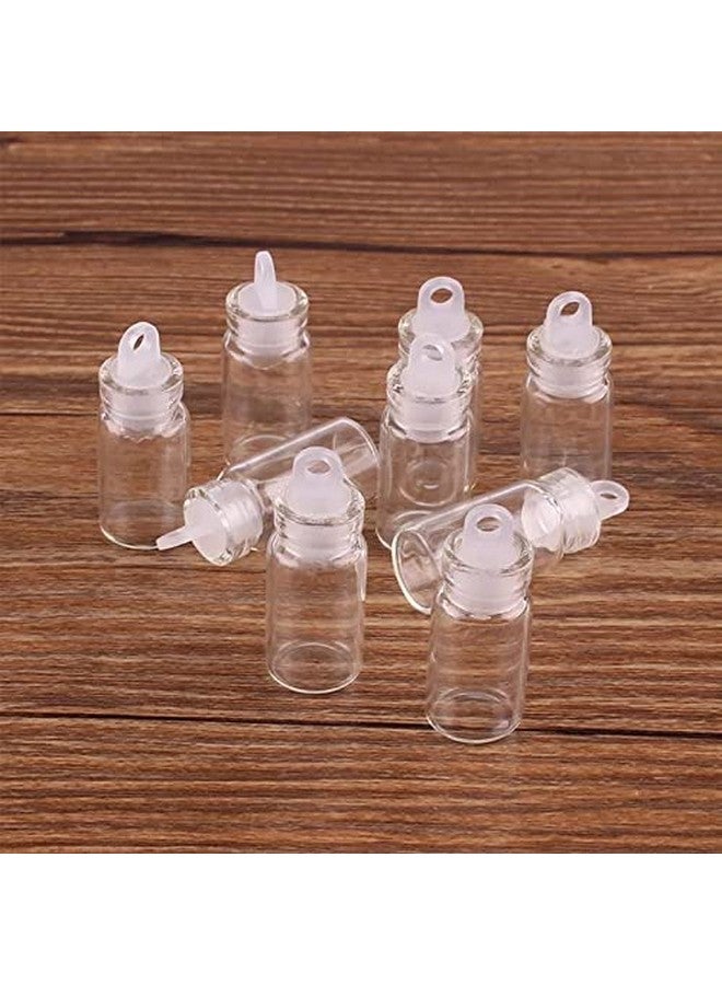 Perfect Pricee زجاجة أمنيات صغيرة رائعة 12 قطعة زجاجية شفافة فارغة مع سدادة من الفلين 1 مل حاويات صغيرة (2 سم) - 12 قطعة - Image 1