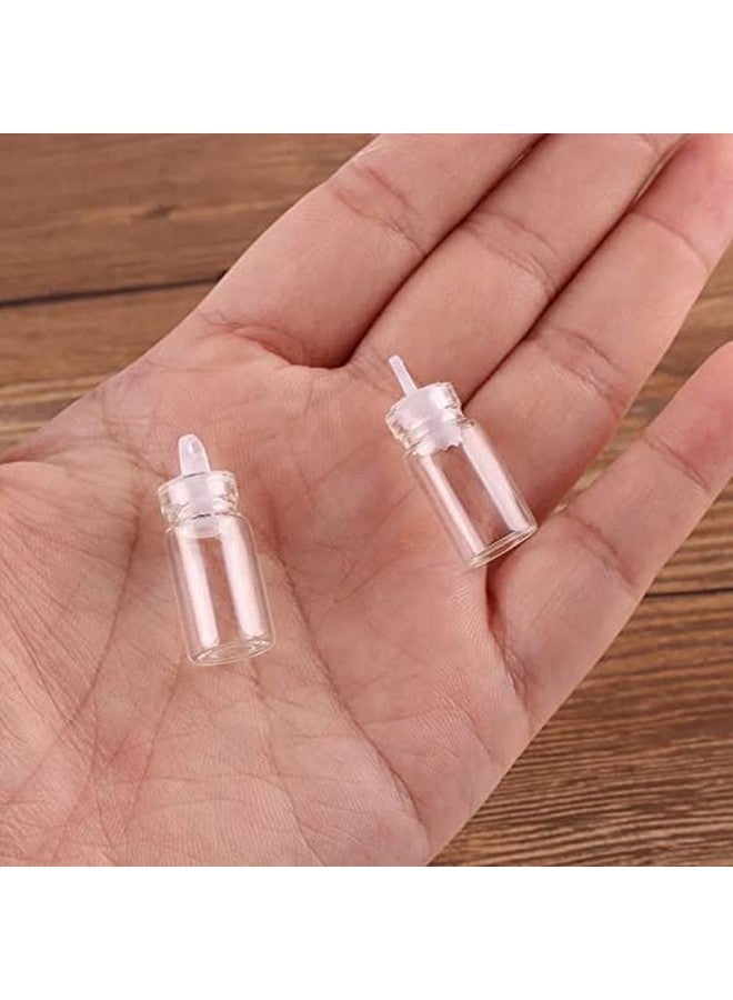 Perfect Pricee زجاجة أمنيات صغيرة رائعة 12 قطعة زجاجية شفافة فارغة مع سدادة من الفلين 1 مل حاويات صغيرة (2 سم) - 12 قطعة - Image 2