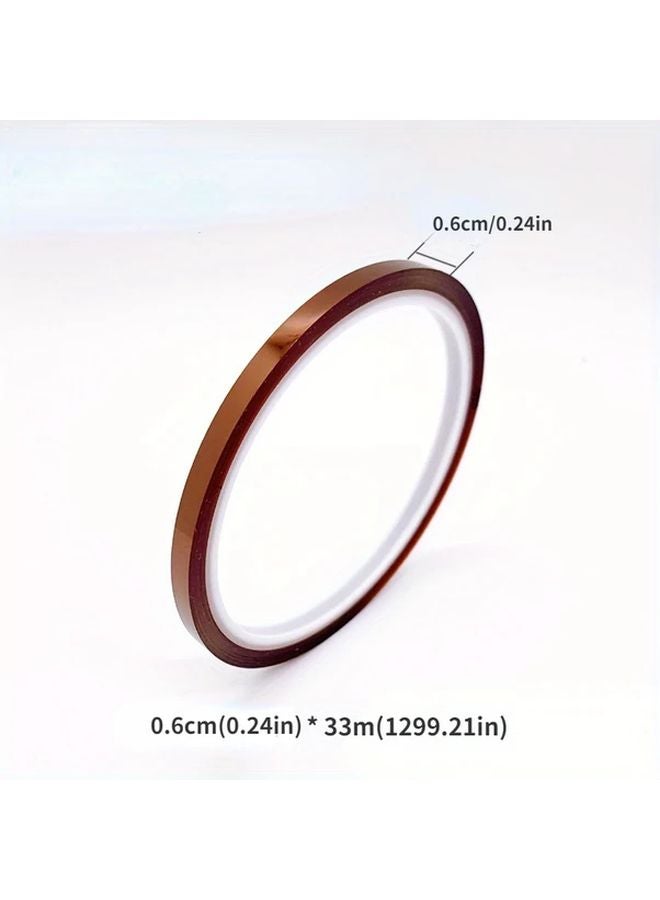 Golden Tone High Temp Resistant Polyimide Tape 0 24inch x 33 Thermal Insulation - Image 1