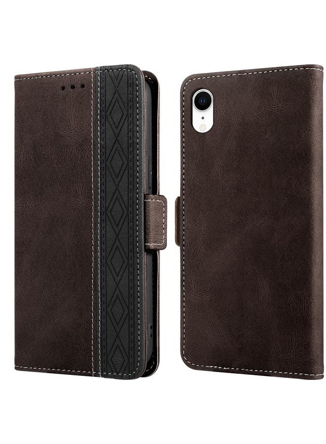 اس-توب جراب جلدي لهاتف iPhone XR مزود بخياطة مغناطيسية بتقنية RFID - Image 2