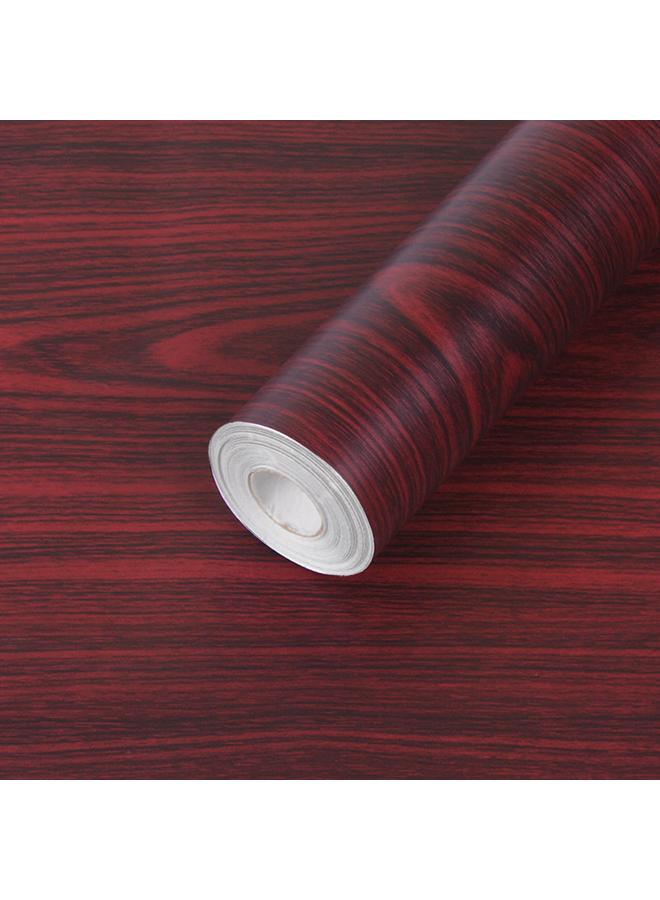 Bluejw Wood Stickers Red Wood Grain Wallpaper Self-adhesive Furniture Cabinet Wardrobe Instant Stickers Renovation Stickers Desktop Self-adhesive - Image 4