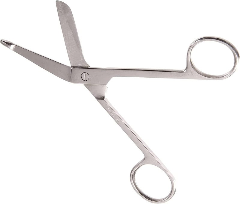 Mabis 1.3cm Stainless Steel Bandage Scissors for Medical and Home Use - Image 1