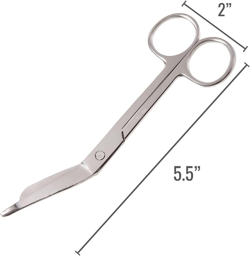 Mabis 1.3cm Stainless Steel Bandage Scissors for Medical and Home Use - Image 2