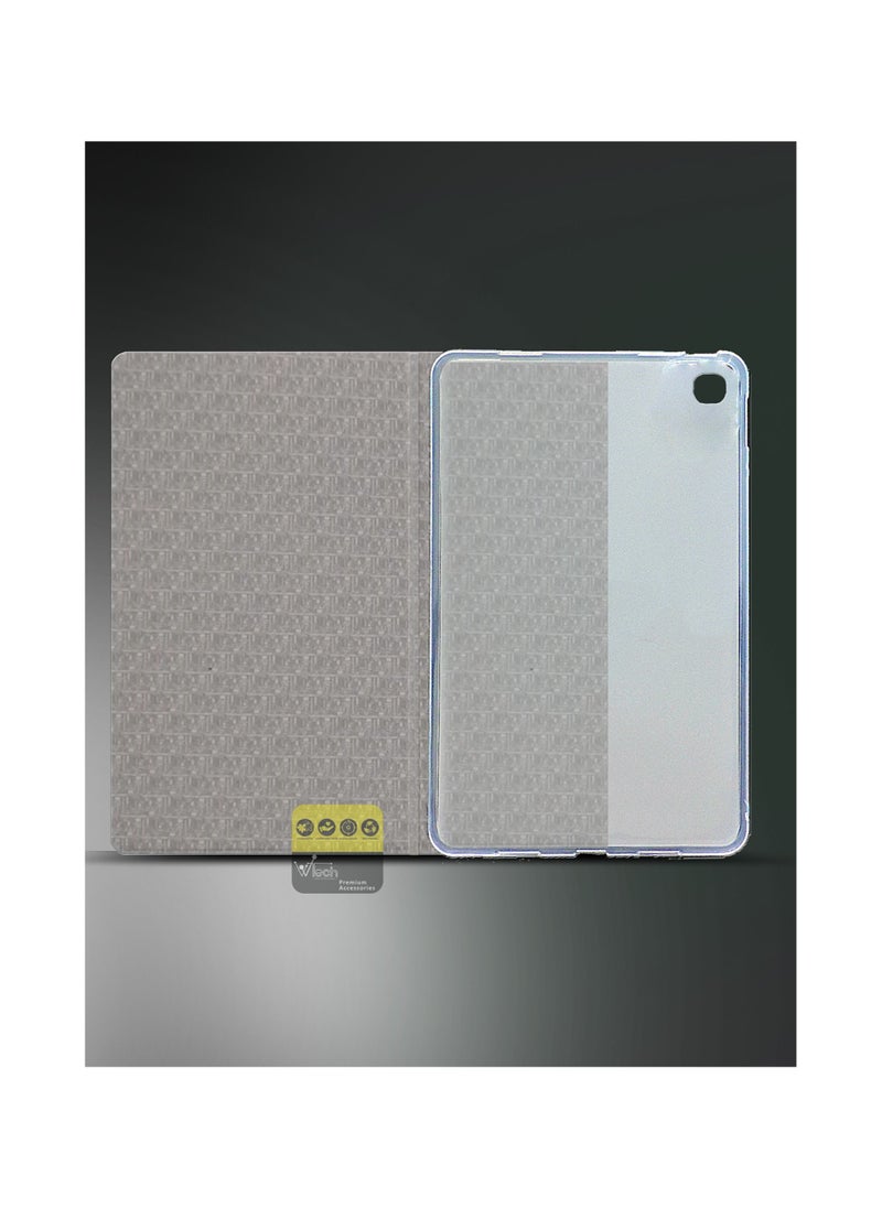 دبليو تيك - جراب من جلد البولي يوريثان بحامل ثلاثي الطي لهاتف Honor Pad X8 / Honor Pad X8 Lite 2022 أسود - Image 1
