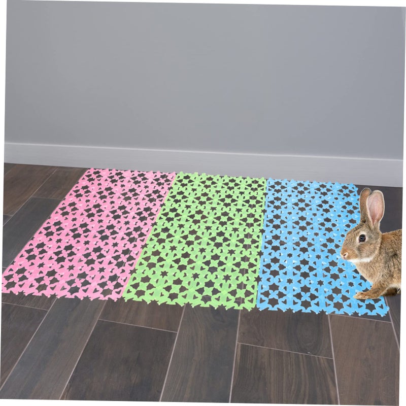 6Pcs Heart Shaped Pet Bed Pads For Rabbits Guinea Pigs Hamsters Cage Mat - Image 5
