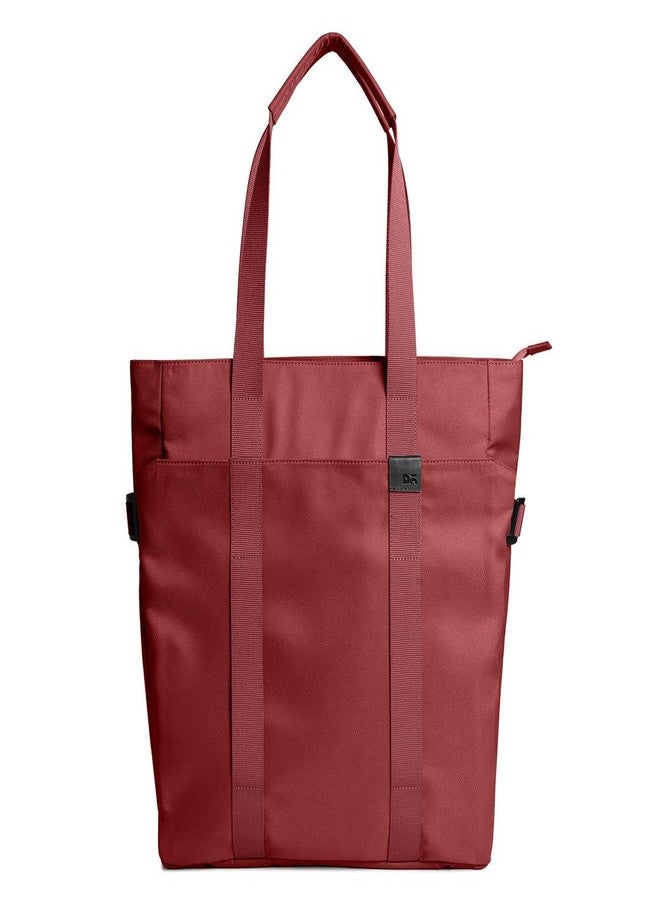 DailyObjects PET Red Clay Trunk Tote Bag For Women and Men | 100% Recycled | Multi Utility Travel Tote Bag | Fits any Laptop Upto 14 Inches | Lightweight Shoulder Handbag With Laptop Compartment - Image 1