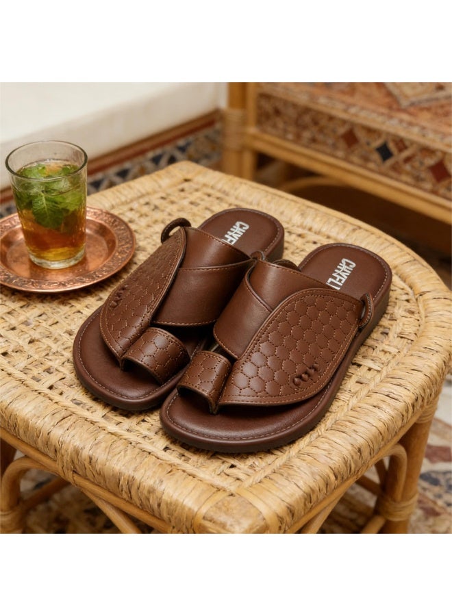 Men's Casual Slippers,Brown - Image 1