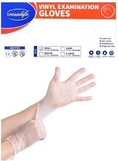 Gesalife Powder Free Vinyl Disposable Examination Gloves 100 Pcs  - Image 1