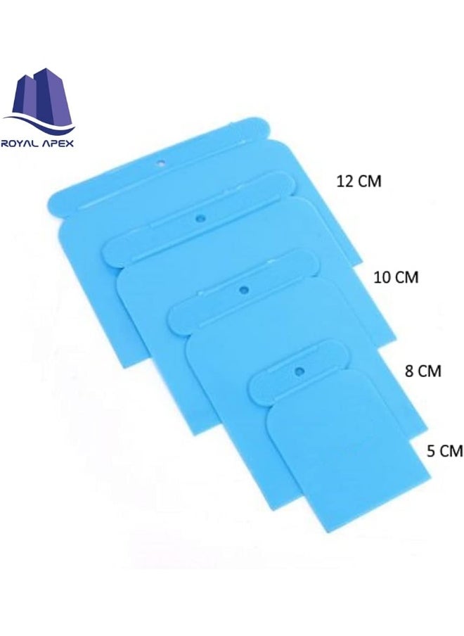Royal Apex Drywall Pvc Square Scraper Putty Knife Set 4Pcs/Set  - Image 2