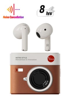 General Wireless Earbuds, IPX4 Waterproof Hi-Fi Stereo Bass Bluetooth Headset, V5.3 Wireless Headset, Noise-Cancelling In-Ear Headphones with Microphone and Charging Case for iPhone and Android  - Image 1