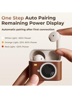 General Wireless Earbuds, IPX4 Waterproof Hi-Fi Stereo Bass Bluetooth Headset, V5.3 Wireless Headset, Noise-Cancelling In-Ear Headphones with Microphone and Charging Case for iPhone and Android  - Image 2