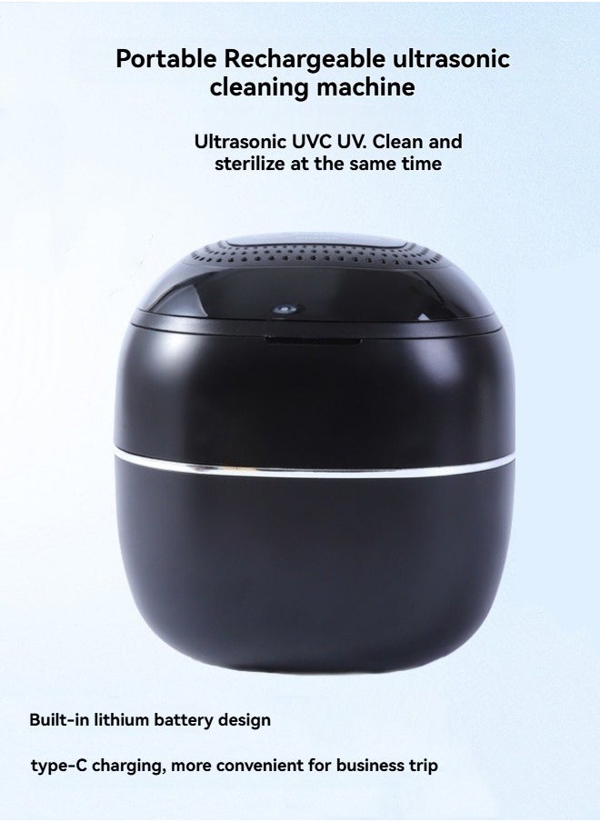 M MIAOYAN Portable rechargeable ultrasonic cleaning machine UV sterilizer braces pacifier cleaning machine  - Image 1