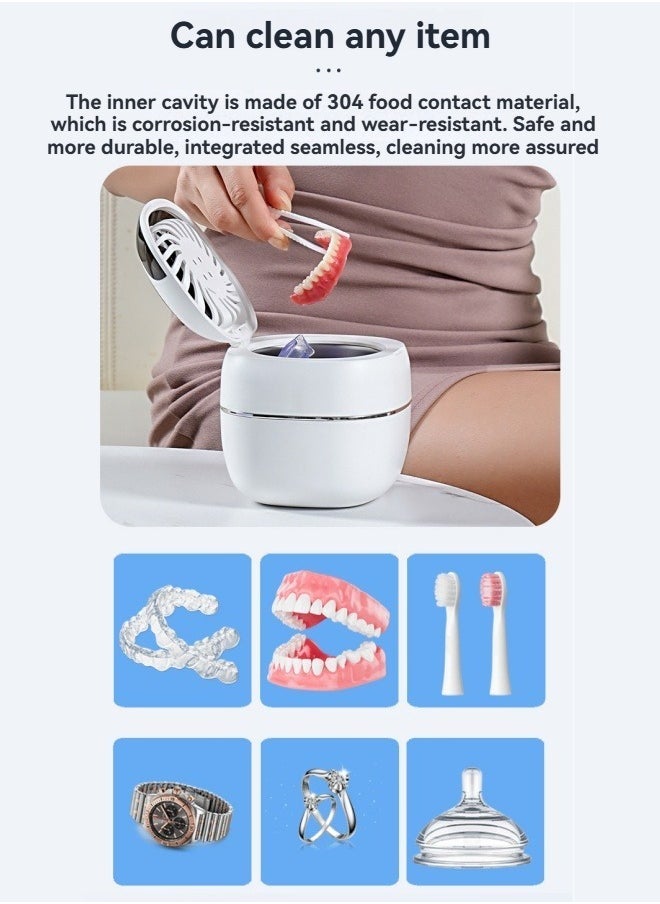 M MIAOYAN Portable rechargeable ultrasonic cleaning machine UV sterilizer braces pacifier cleaning machine  - Image 5