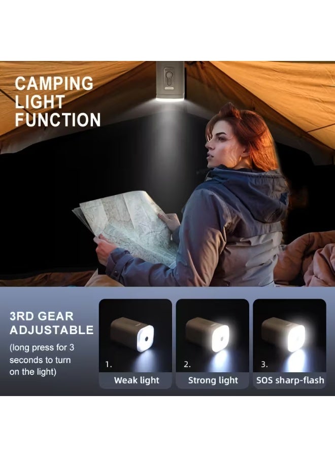 Wireless Mini Air Pump with LED Light – USB Rechargeable Automatic Air Compressor for Outdoor Camping, Beach, and Travel – Portable Electric Inflator - Image 2