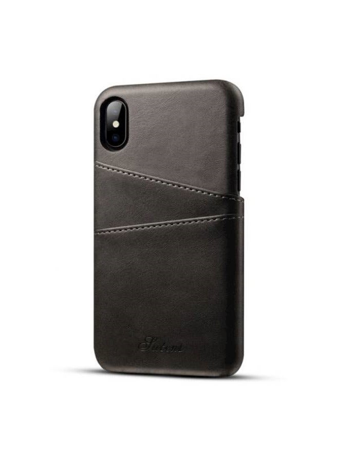 Wallet Case Cover With Card Holder For Apple iPhone X - Image 2