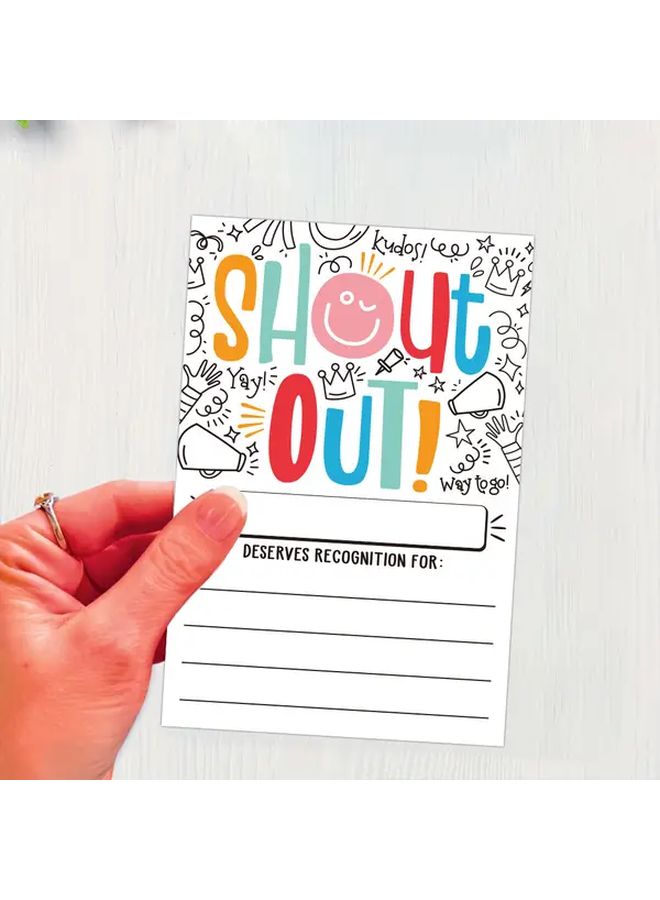 25pcs Invitation Graffiti Calling Cards Thank You And Recognition Reward Cards 15.2x10.2cm 6x4inch Suitable For Teachers Employees Office Staff Work Bulletin Board - Image 3