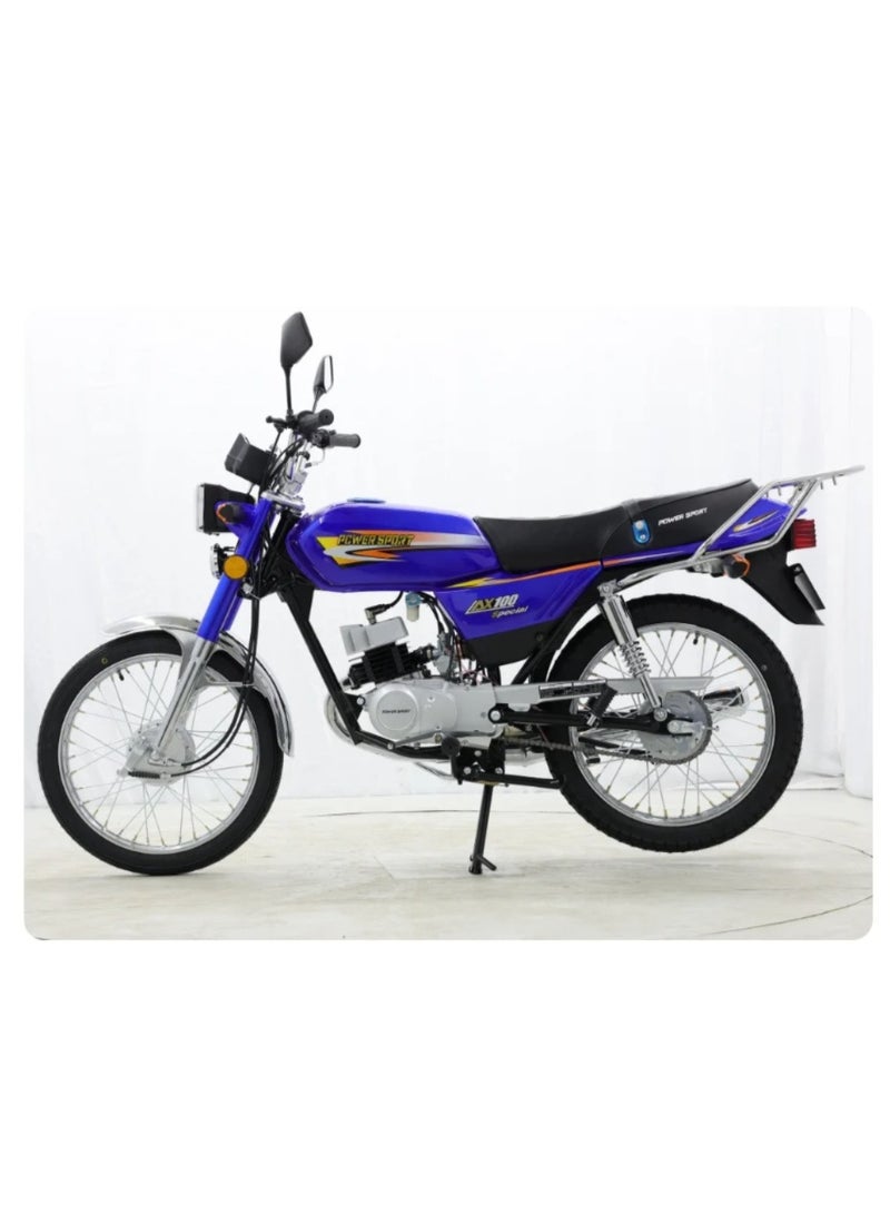 AX100 Motorcycle, 100cc, Blue Color, Economical for Delivery and Daily Commuting - Image 3