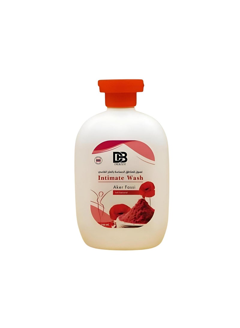 Sensitive Area Cleanser With Aker Fassi Extract By Dr. Body, 250 Ml