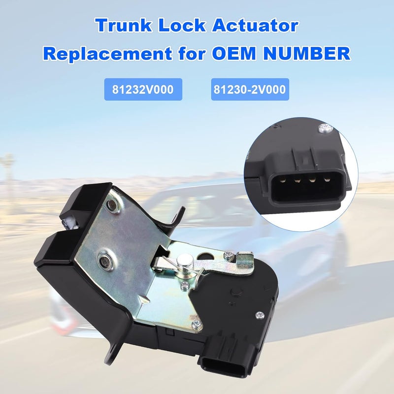 WMPHE Replacement Tailgate Latch Assembly for Hyundai Veloster 2012-2017 - Image 3