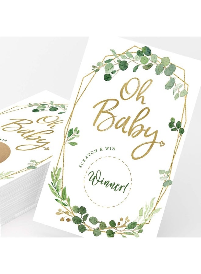 Printed Party Baby Shower Scratch Off Game, Greenery Lottery Ticket, Set of 30 - Image 5