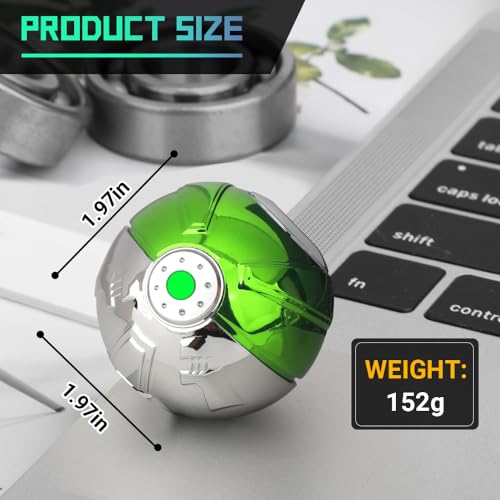 LNCOJOLM Metal Fidget Spinner Luminous Heavy Duty Ball Fidget Toy Desk Decoration for Stress Relief Easter Egg Stuffer Filler Gift for Kid Boy Girl Gadget Party Favor Birthday Gift for Kid Adult - Image 5