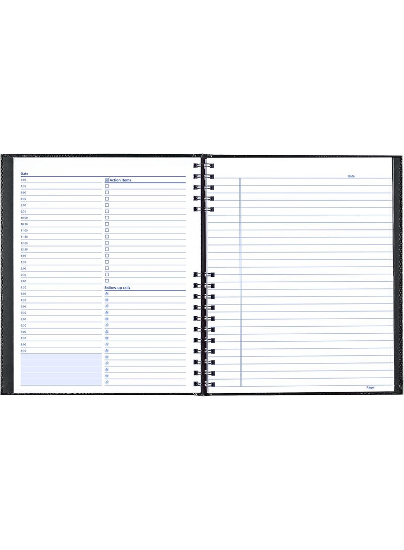 Blueline NotePro Undated Daily Planner, Black, 200 Pages,10 3/4 x 8-1/2 Inches - Image 3