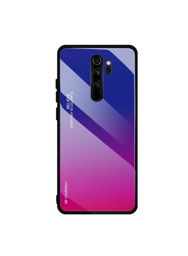 إيروريكس جراب لهاتف Xiaomi Redmi Note 8 Pro، جراب زجاجي متدرج الألوان - Image 1
