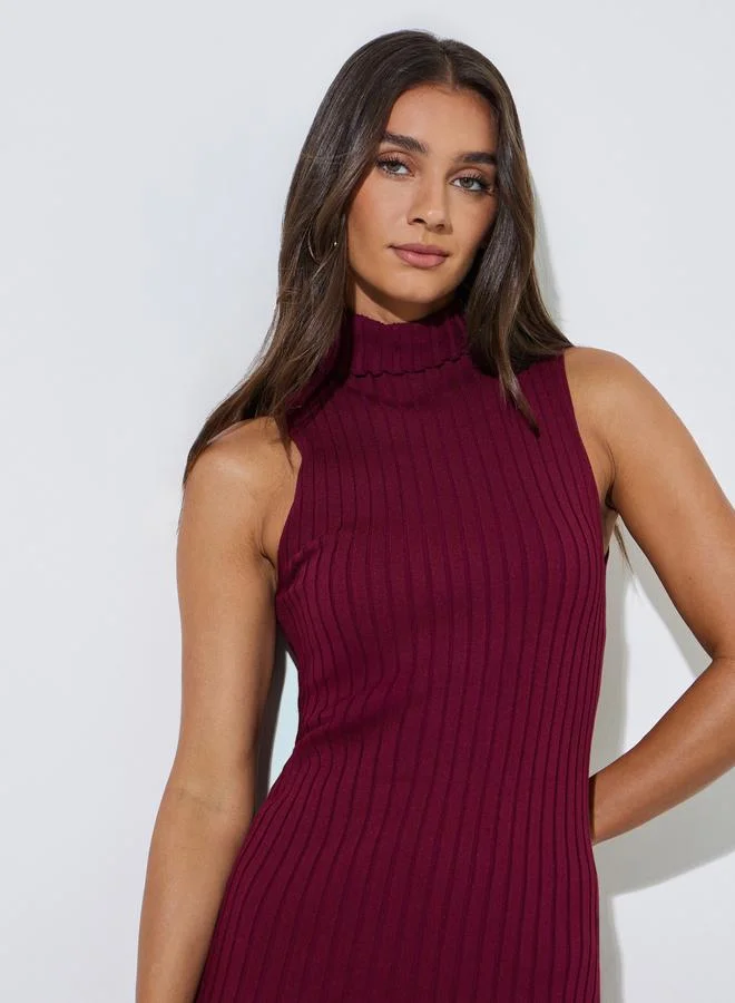 Styli  Set of 3 - Ribbed Knit Top, Cardigan and Pants for Women | Best Price UAE