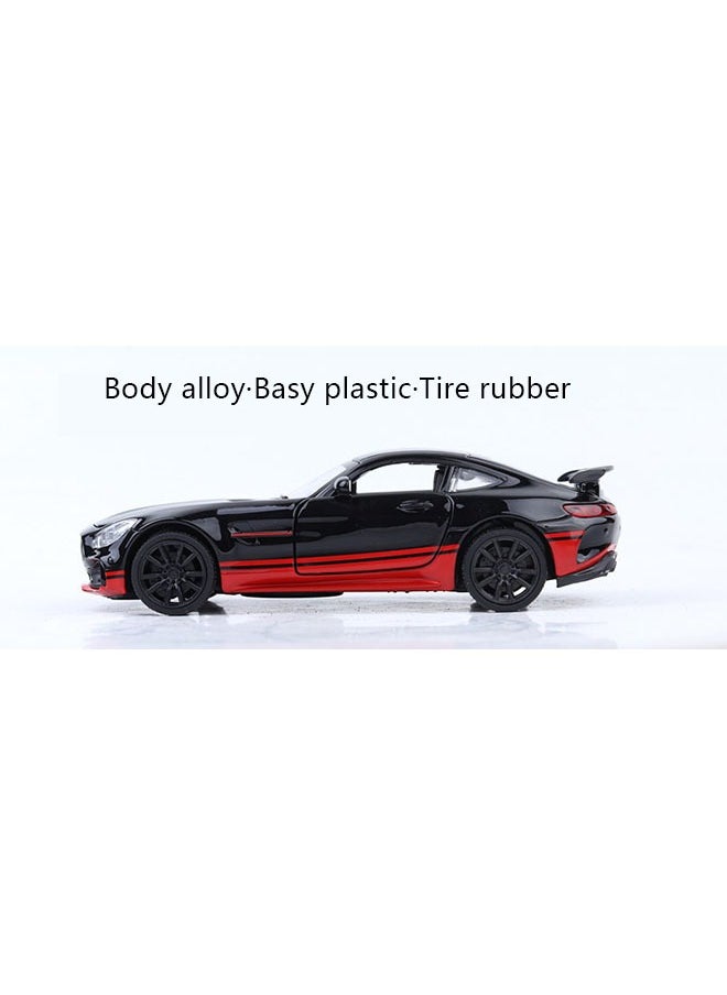 Ocean - Mercedes Benz AMG GTR sports car model, alloy rear pull toy car with sound and light effects, can be used as a children's gift and office decoration. - Image 1