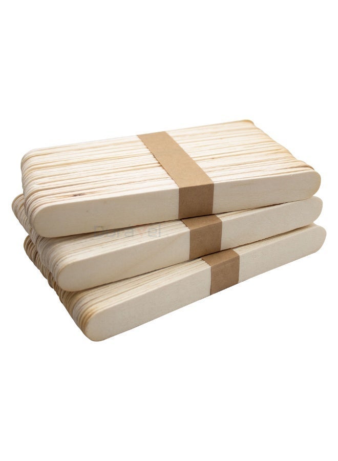 Duravel Popsicle Sticks, 6 Inches, 150 Pieces, Wooden Craft Sticks for Ice Cream, Lollipop, Waxing, Resin Stirring, Kids Art Supplies - Image 1