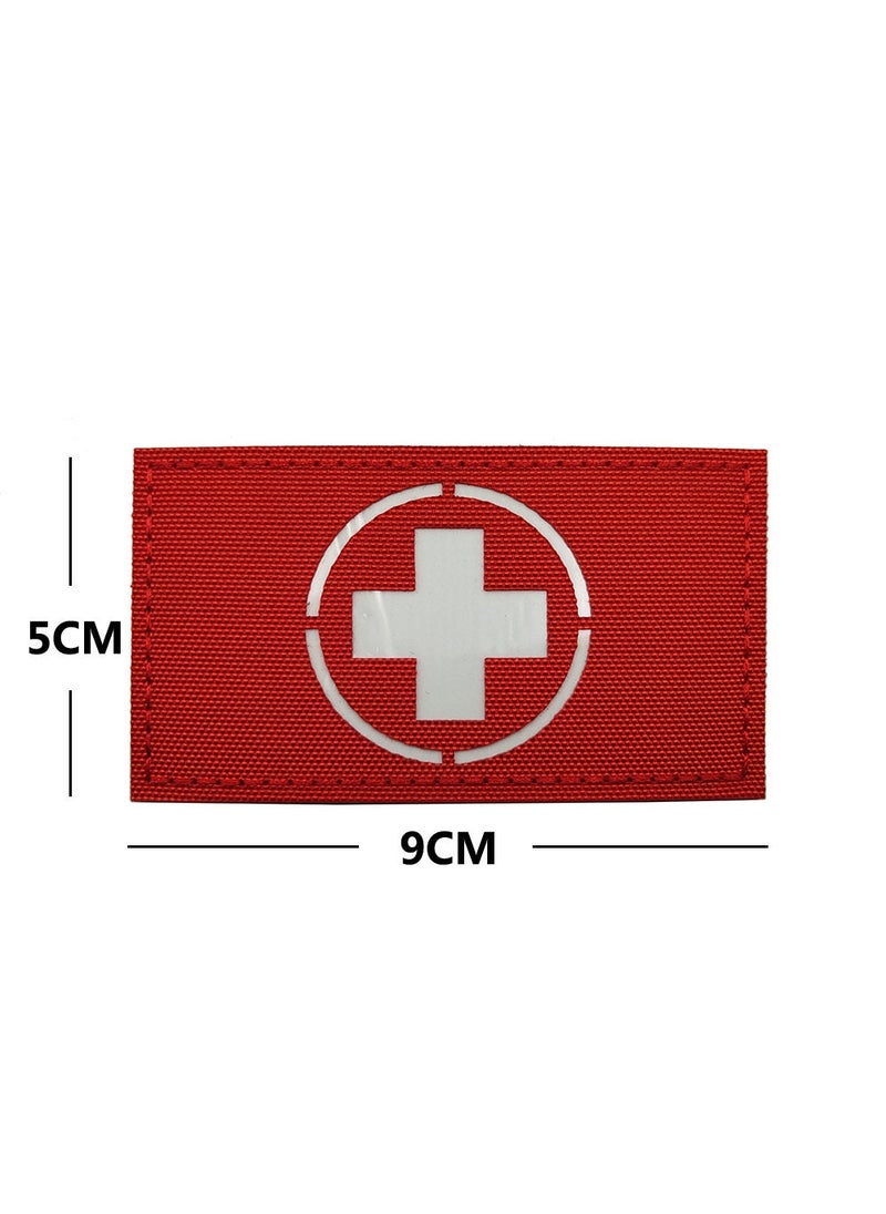 Hiker Reflective Medical Patch for Nighttime M00069-3 reflective 9*5CM cross (red and white luminous) 